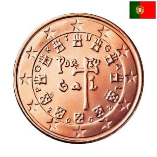 Portugal 2 Euro Cent 2002 KM-741 UNC