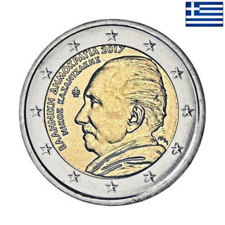 Greece 2 Euro 2017 "Nikos Kazantzakis" UNC