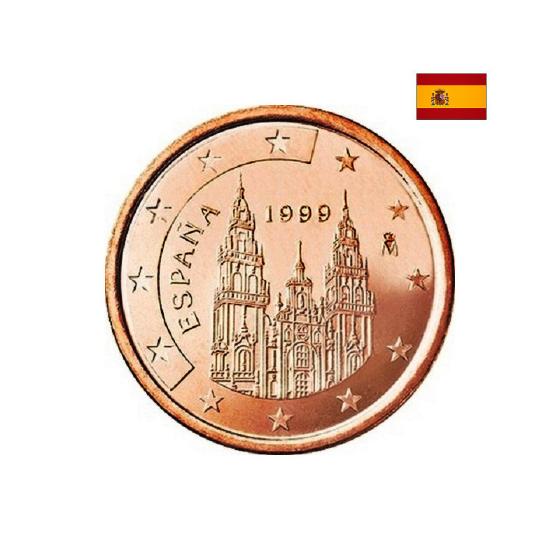 Spain 2 Euro Cent 1999 KM-1041 UNC