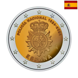 Spain 2 Euro 2024 "Police" UNC