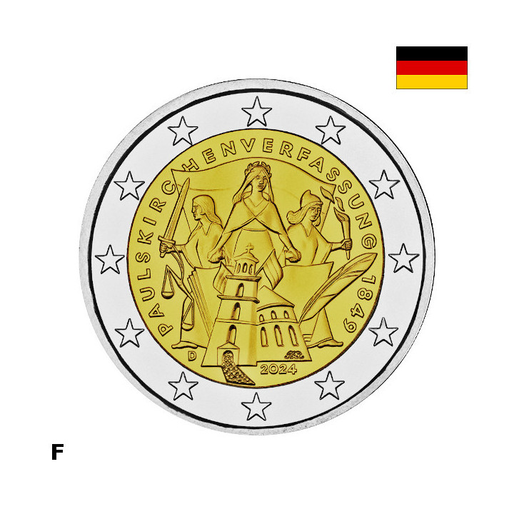 Germany 2 Euro 2024 G "Constitution" UNC