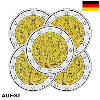 Germany 2 Euro 2024 ADFGJ "Constitution" UNC