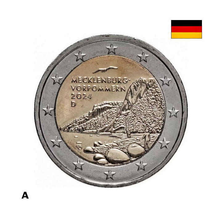 Germany 2 Euro 2024 A "Mecklenburg-Vorpommern" UNC