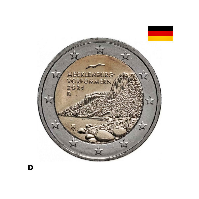 Germany 2 Euro 2024 J "Mecklenburg-Vorpommern" UNC