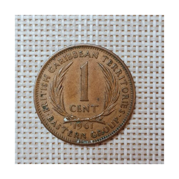 Eastern Caribbean 1 Cent 1961 KM-2 VF
