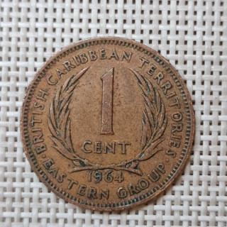 Eastern Caribbean 1 Cent 1964 KM-2 VF
