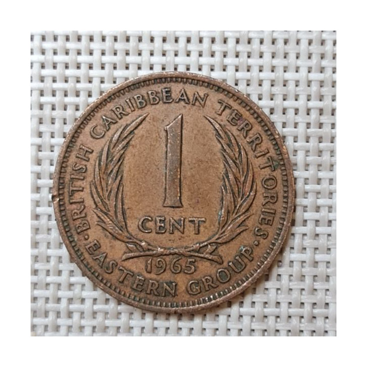 Eastern Caribbean 1 Cent 1965 KM-2 VF