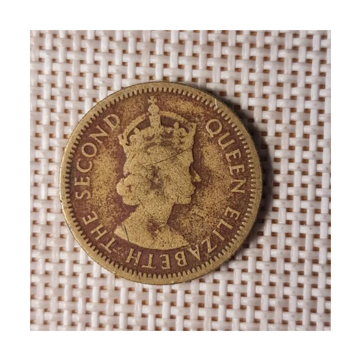 Eastern Caribbean 5 Cents 1955 KM-4 VF