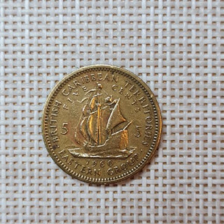 Eastern Caribbean 5 Cents 1960 KM-4 VF