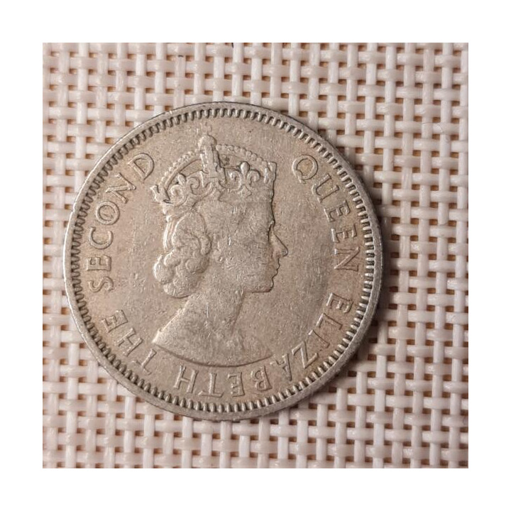 Eastern Caribbean 25 Cents 1957 KM-6 VF