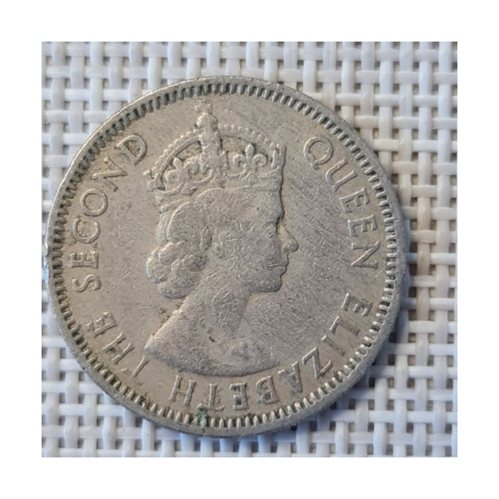 Eastern Caribbean 25 Cents 1961 KM-6 VF