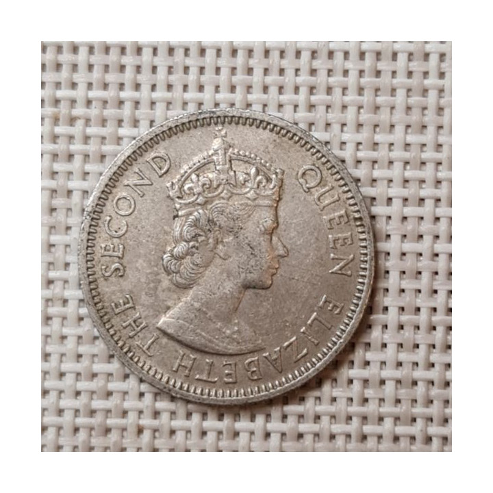 Eastern Caribbean 25 Cents 1965 KM-6 VF