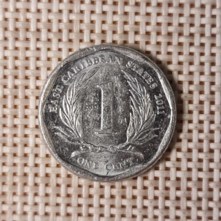 Eastern Caribbean 1 Cent 2011 KM-34 VF