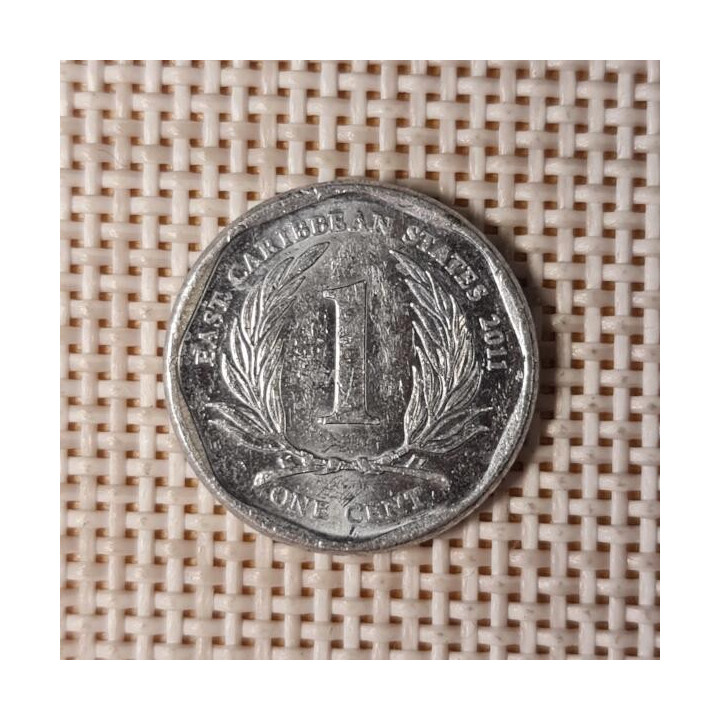 Eastern Caribbean 1 Cent 2011 KM-34 VF