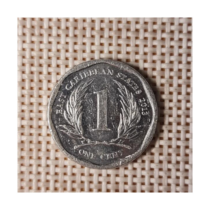 Eastern Caribbean 1 Cent 2013 KM-34 VF