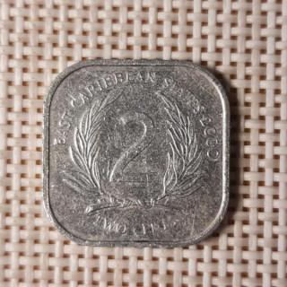 Eastern Caribbean 2 Cents 2000 KM-11 VF