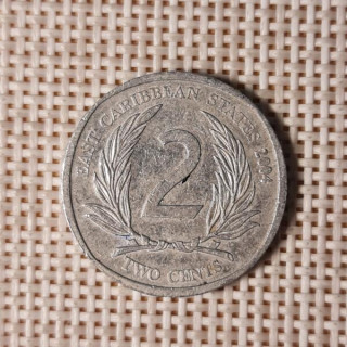 Eastern Caribbean 2 Cents 2004 KM-35 VF