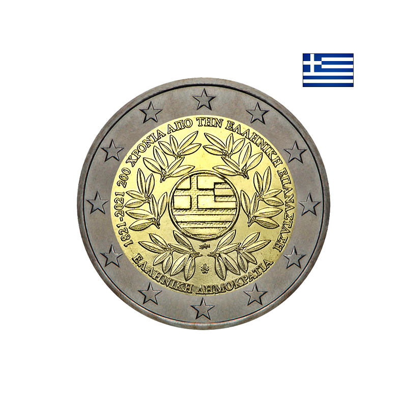 Greece 2 Euro 2021 "Greek Revolution" UNC