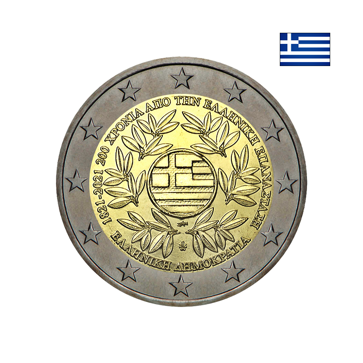 Greece 2 Euro 2021 "Greek Revolution" UNC