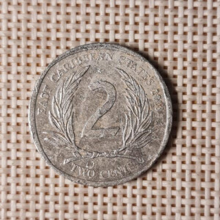 Eastern Caribbean 2 Cents 2008 KM-35 VF
