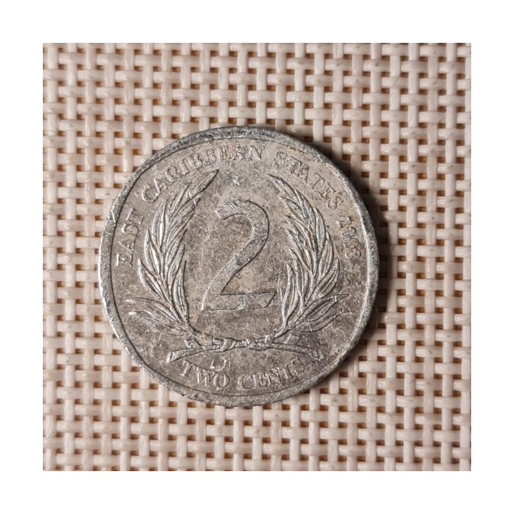 Eastern Caribbean 2 Cents 2008 KM-35 VF