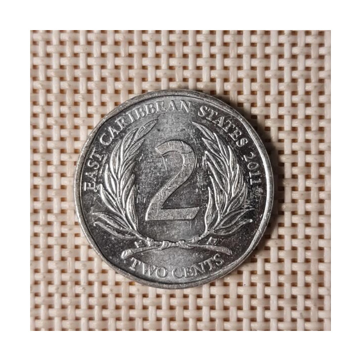 Eastern Caribbean 2 Cents 2011 KM-35 VF