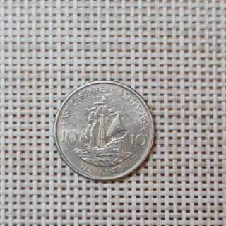 Eastern Caribbean 10 Cents 1996 KM-13 VF