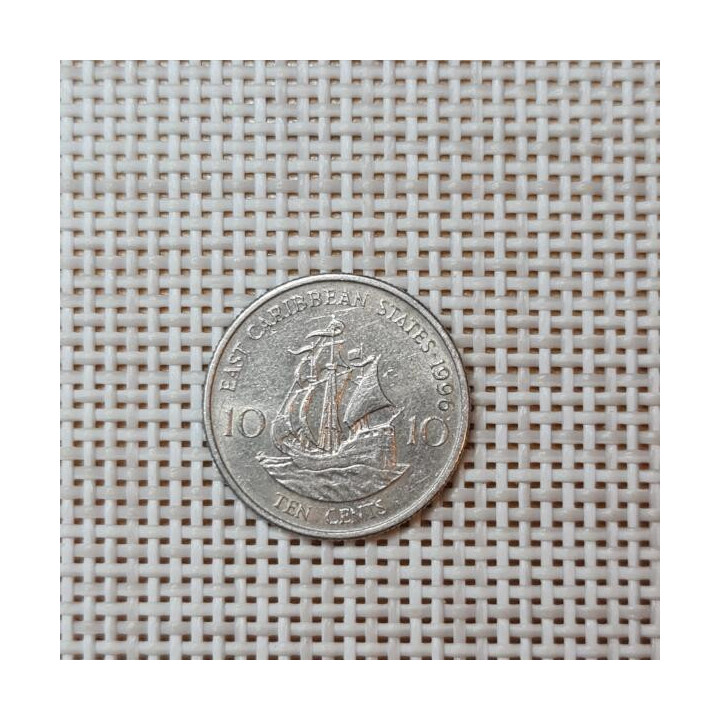 Eastern Caribbean 10 Cents 1996 KM-13 VF