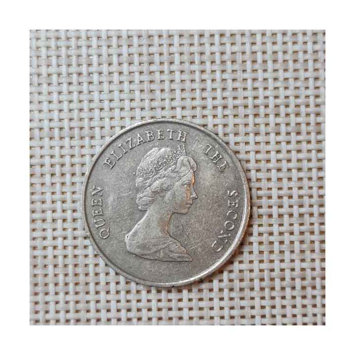 Eastern Caribbean 25 Cents 1987 KM-14 VF