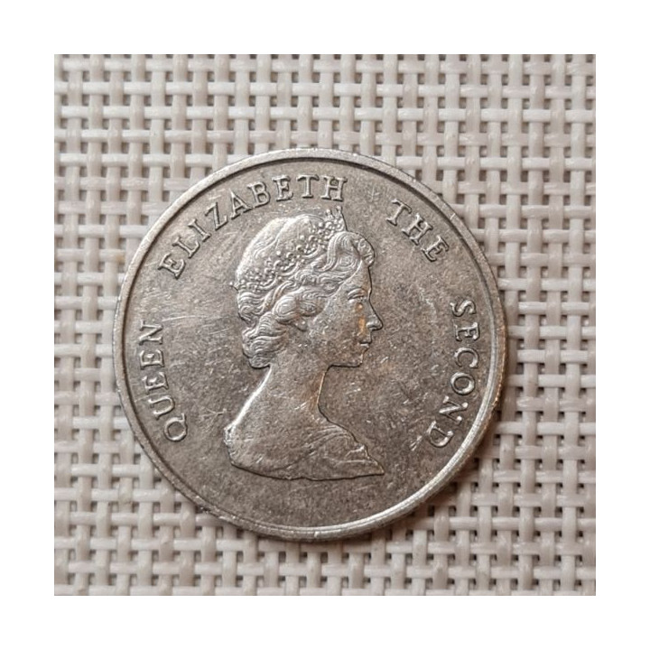 Eastern Caribbean 25 Cents 1989 KM-14 VF
