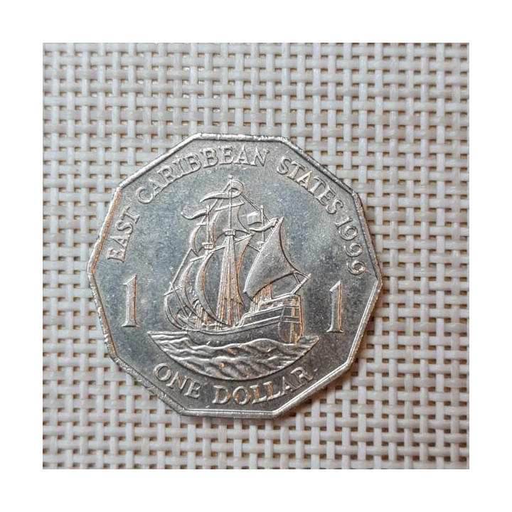 Eastern Caribbean 1 Dollar 1999 KM-20 VF
