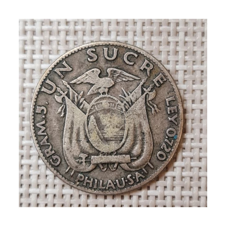 Ecuador 1 Sucre 1928 KM-72 VF