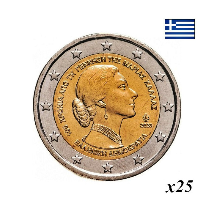 Greece 2 Euro 2023 "Maria Callas" Roll