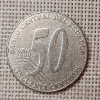 Ecuador 50 Centavos 2000 KM-108 VF