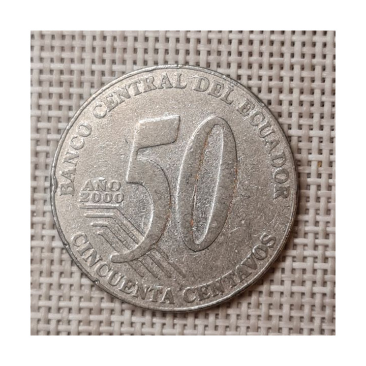 Ecuador 50 Centavos 2000 KM-108 VF