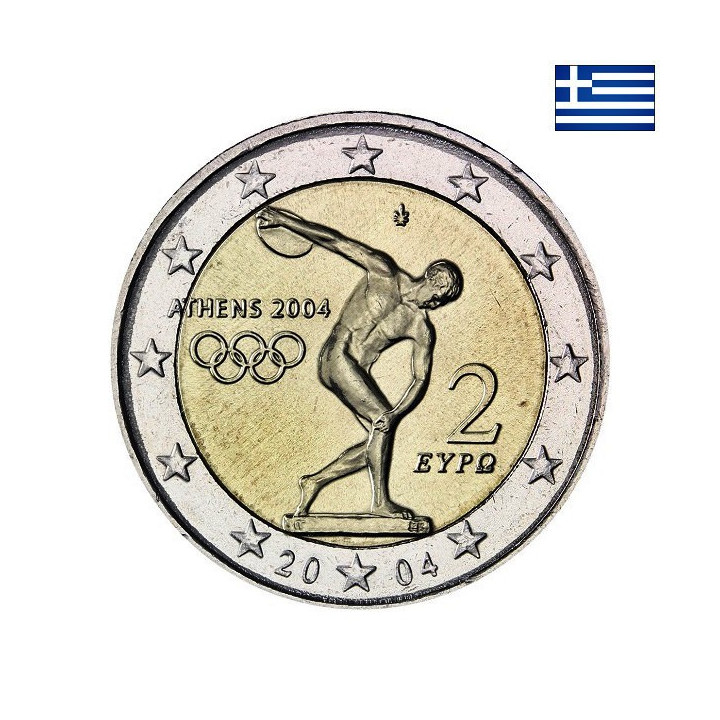 Greece 2 Euro 2004 "Olympic Games" BU (Coin Card)