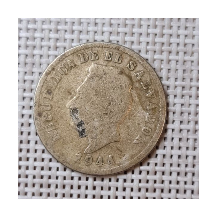 El Salvador 5 Centavos 1944 KM-134a F