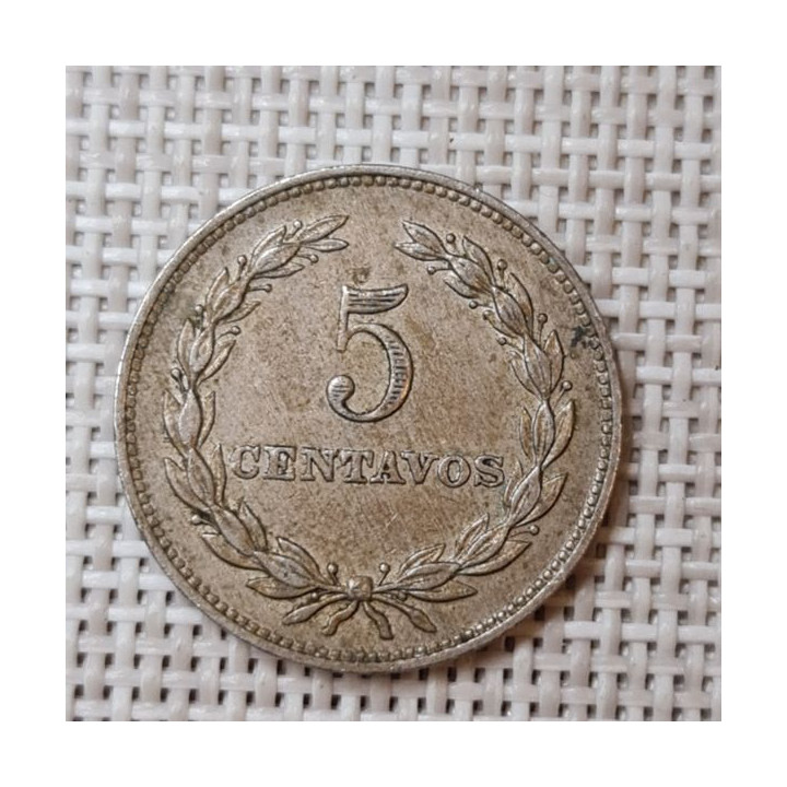 El Salvador 5 Centavos 1966 KM-134 VF
