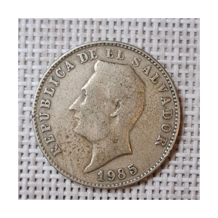 El Salvador 10 Centavos 1985 KM-130a VF