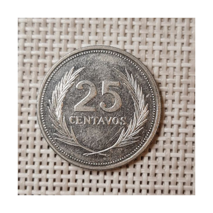 El Salvador 25 Centavos 1993 KM-157b VF