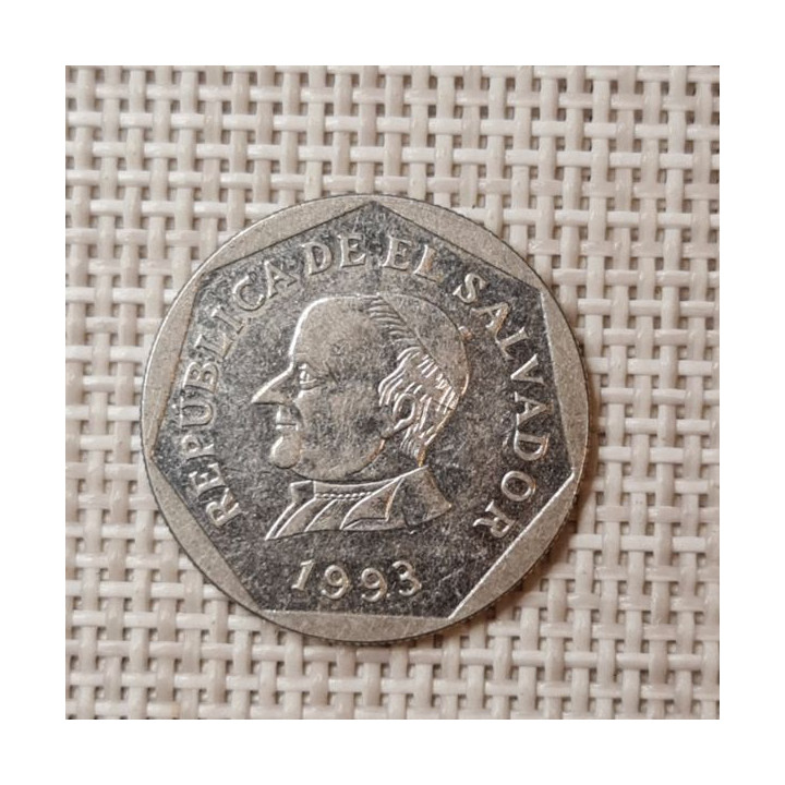 El Salvador 25 Centavos 1993 KM-157b VF