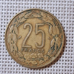 Equatorial African States 25 Francs 1972 KM-4a VF