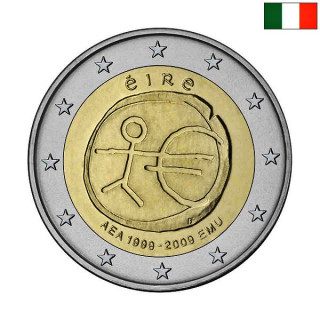 Ireland 2 Euro 2009 "EMU" UNC