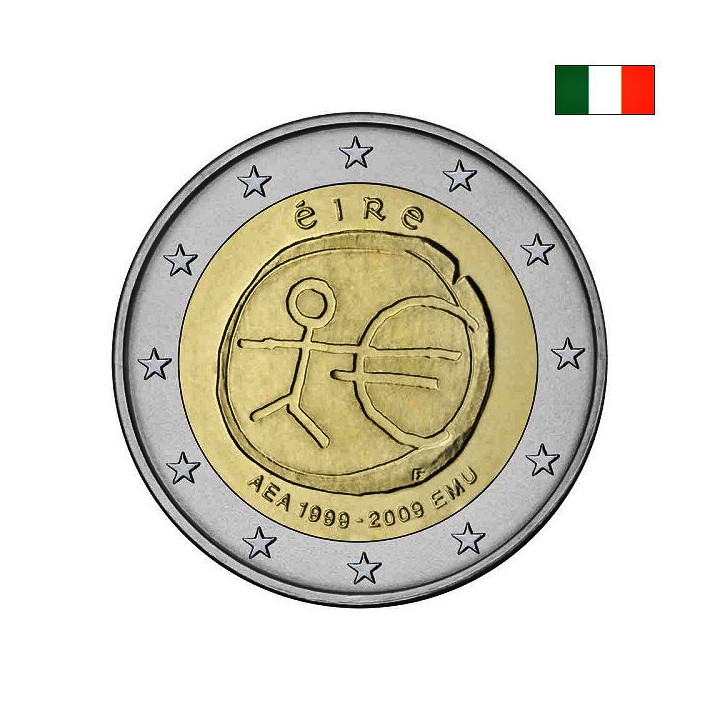 Ireland 2 Euro 2009 "EMU" UNC