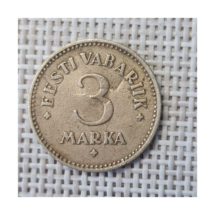Estonia 3 Marka 1925 KM-2a F