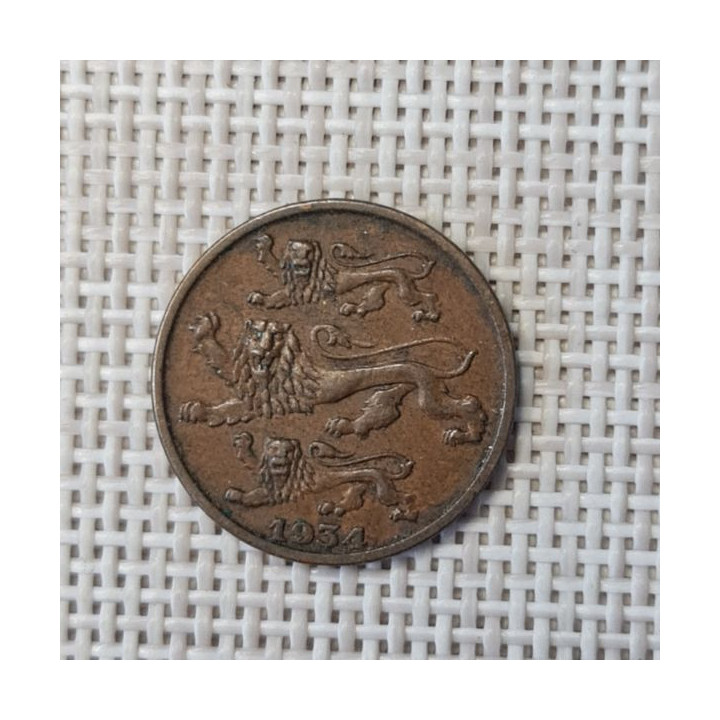 Estonia 2 Senti 1934 KM-15 VF