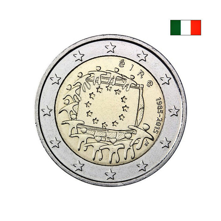 Ireland 2 Euro 2015 "Flag (EUF)" UNC