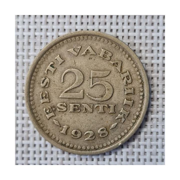 Estonia 25 Senti 1928 KM-9 VF