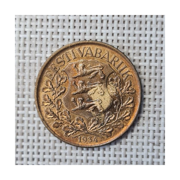 Estonia 1 Kroon 1934 KM-16 XF