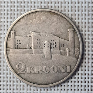 Estonia 2 Krooni 1930 "Toompea Fortress" KM-20 VF